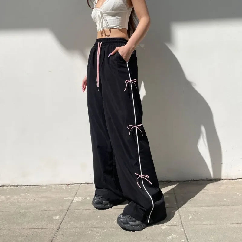 Claire Pink Bow Pants