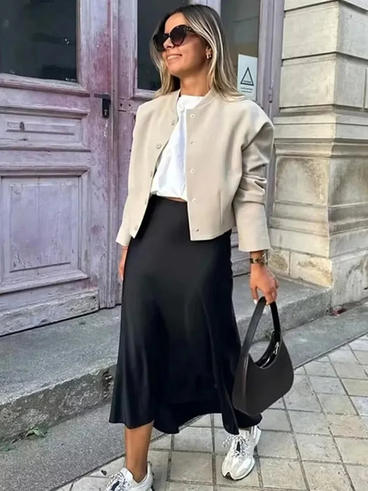 Willshela Satin Skirt