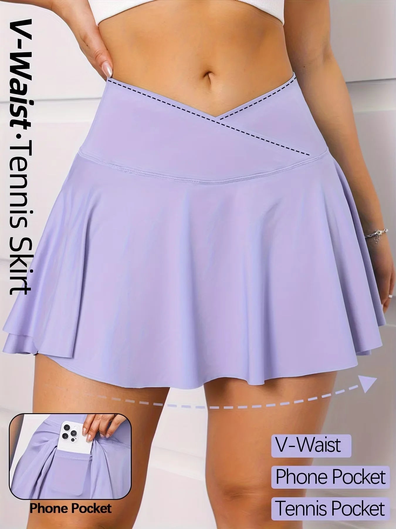 r Spandex High-Waisted Skirt