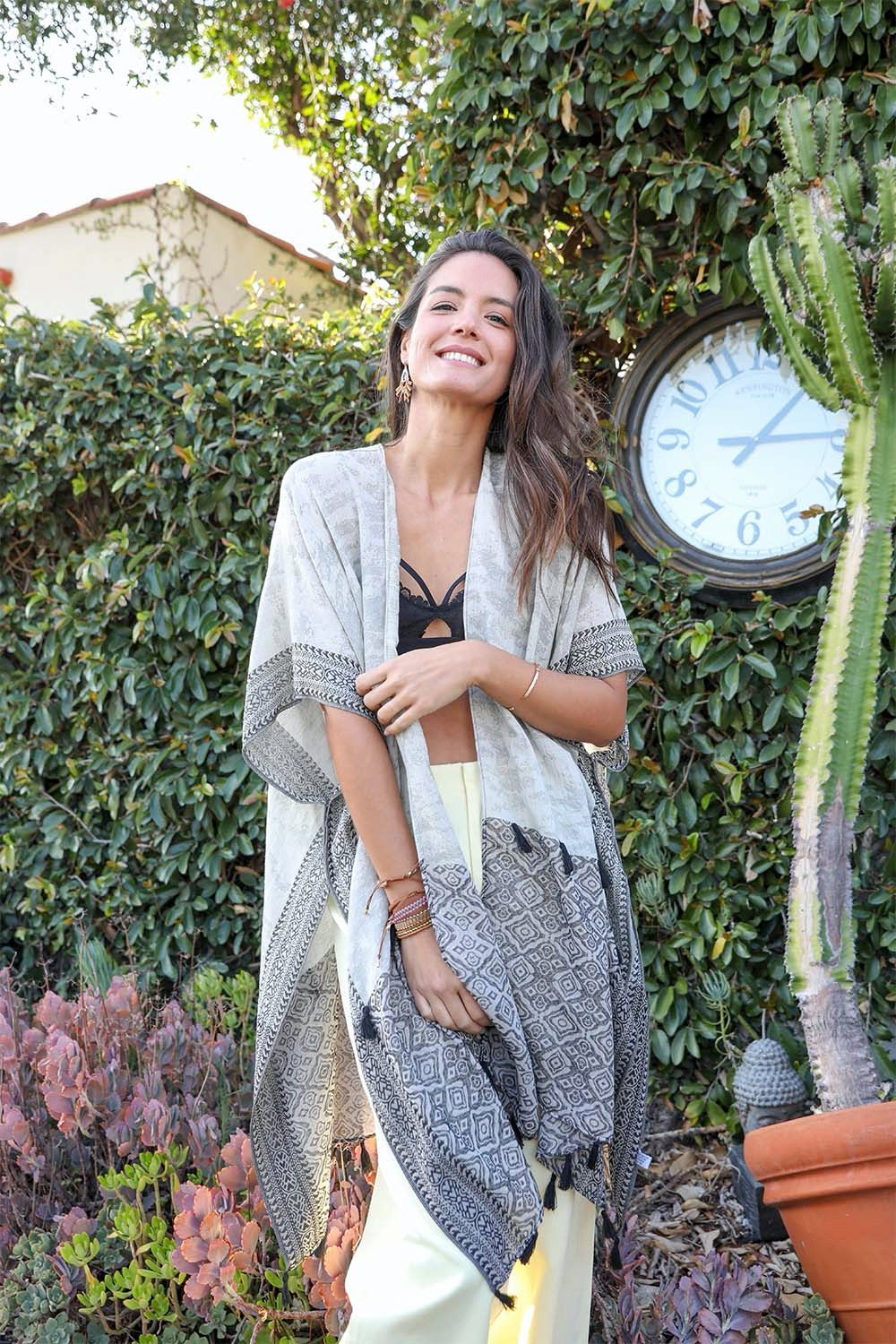 Tropical Leaves Kimono