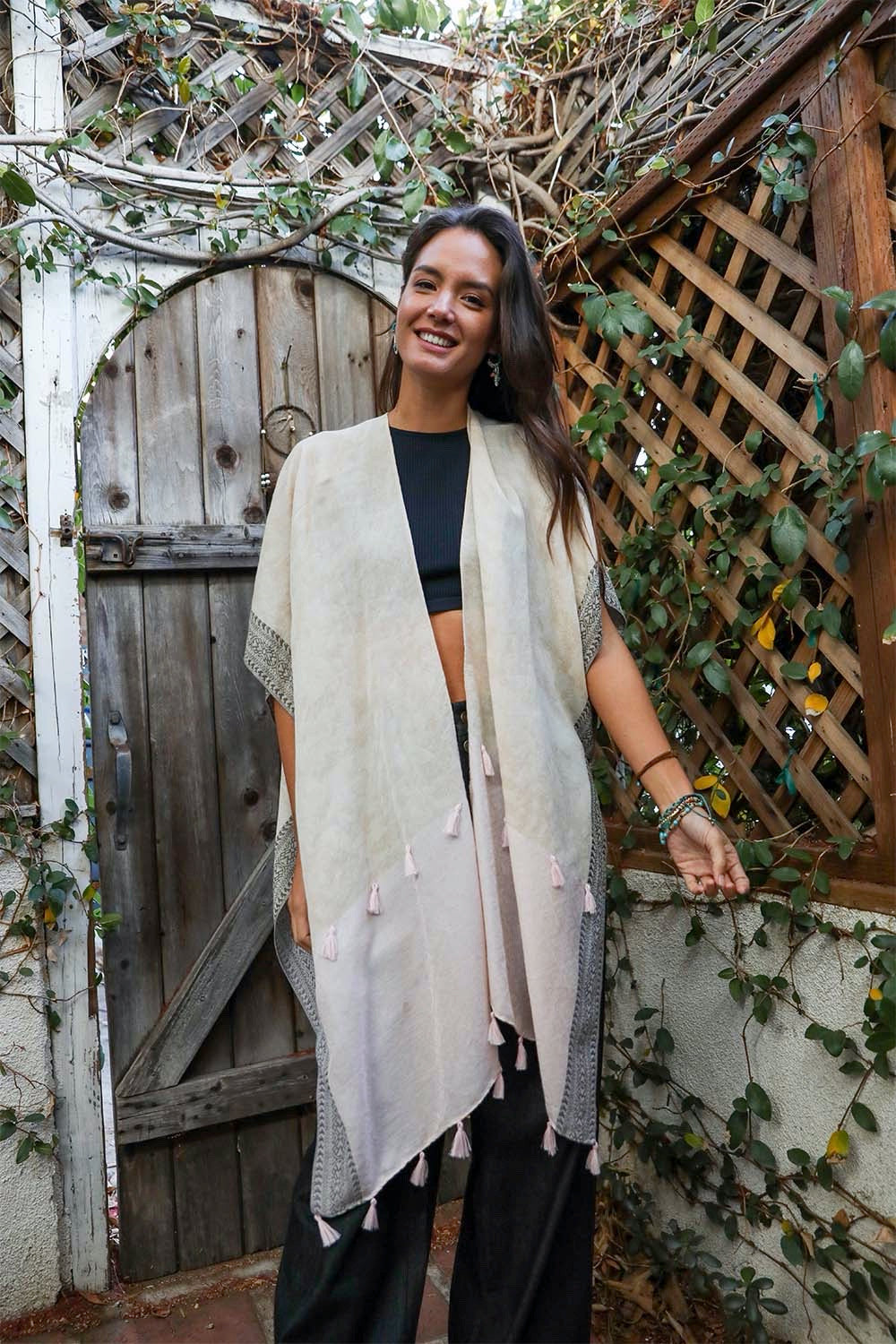 Tropical Leaves Kimono