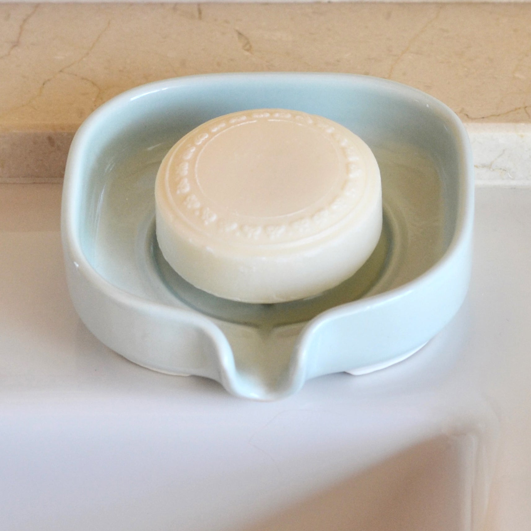 Self-Draining Soap Dish