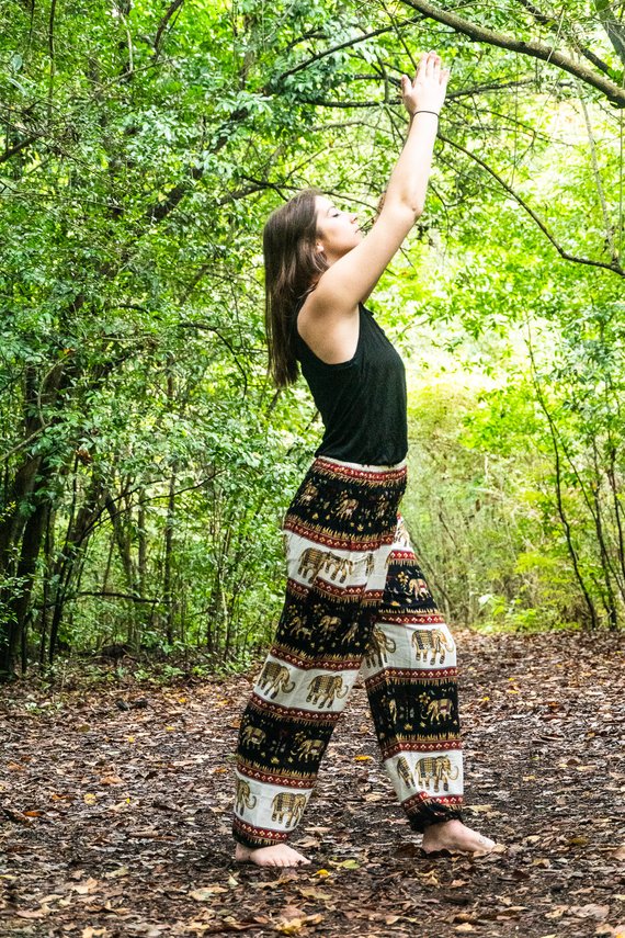 Visilios Black Boho Pants