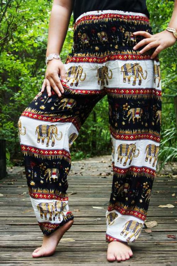Visilios Black Boho Pants