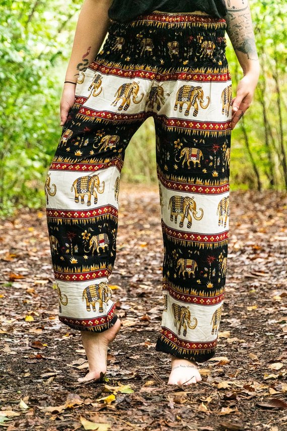 Visilios Black Boho Pants